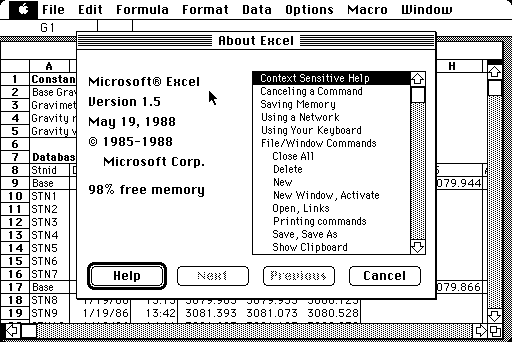what is the newsst version of excel for mac